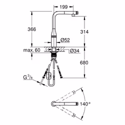 GROHE Accent Cromo - Vista aggiuntiva 5