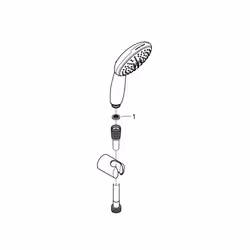 GROHE 2780330E soffione per doccia Cromo - Vista aggiuntiva 4