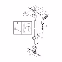 GROHE 2764630E soffione per doccia Cromo - Vista aggiuntiva 4
