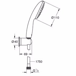 GROHE Vitalio Start 110 Cromo - Vista aggiuntiva 4