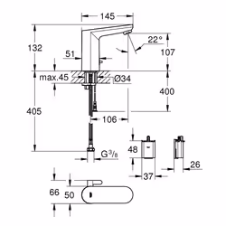 GROHE Get E Cromo - Vista aggiuntiva 5