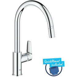 Grohe - Start Edge - Miscelatore da lavello con bocca di erogazione estraibile, cromo 30551000