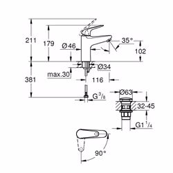 GROHE Swift Cromo - Vista aggiuntiva 4
