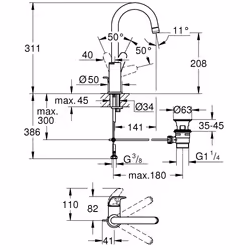 GROHE Swift Cromo - Vista aggiuntiva 5