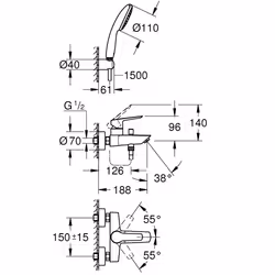 GROHE Eurosmart Cromo
