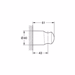 GROHE Tempesta supporto per doccia - Vista aggiuntiva 4
