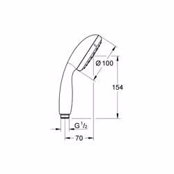 GROHE Vitalio Start 100 supporto per doccia - Vista aggiuntiva 4