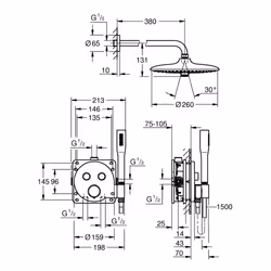 GROHE Precision SmartControl sistema di doccia Cromo - Vista aggiuntiva 4