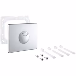 Piastra di controllo Skate WC A due tocchi o interrompibile Montaggio orizzontale o verticale 156 x 197 mm In ABS GROHE StarL ...