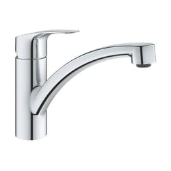 Grohe - Eurosmart miscelatore monocomando per lavello, con bocca girevole e limitatore di portata regolabile, finitura cromo 33281003