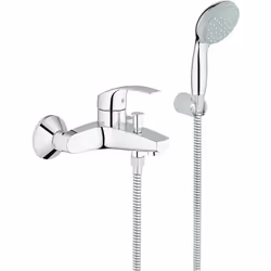 Miscelatore con leva monocomando per vasca a parete, linea Eurosmart di GROHE. Elegante e pratico, è un elemento di rubinette ...
