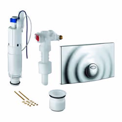 Kit di conversione Grohe f 14l cisterna chr. Finitura: cromo, Marca: GROHE. Finitura: cromo, Marca: GROHE. Versione: cromata, ...