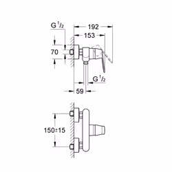 GROHE Eurosmart Cosmopolitan Cromo