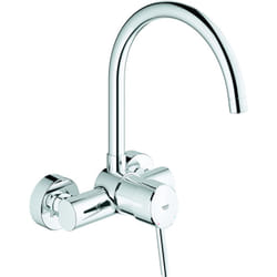 Grohe - Concetto Mitigeur monocommandé pour évier, bec tube