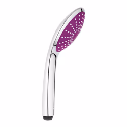 Doccetta per doccia Grohe, serie Vitalio Joy, Monogetto, di colore viola, finitura cromata e di diametro 110 mm. Linea sempli ...
