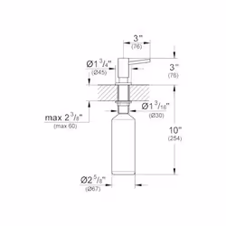 GROHE 40535 DC0 erogatore di sapone 0,4 L Acciaio inox