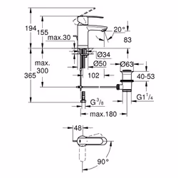 GROHE Wave Cosmopolitan Cromo