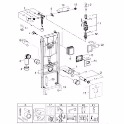 GROHE 38981000 Parte di ricambio per sciacquone Cromo - Vista aggiuntiva 2