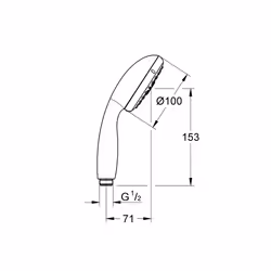 GROHE Vitalio Start 100 supporto per doccia