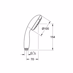 GROHE Vitalio Start 100 supporto per doccia