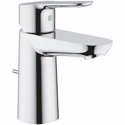 Miscelatore monocomando per lavabo, dimensione S montaggio a foro singolo leva metallica con sistema di scarico Cartuccia in  ...