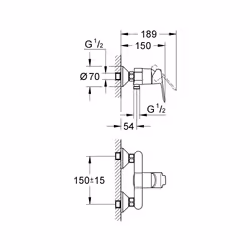 GROHE Start Edge Cromo