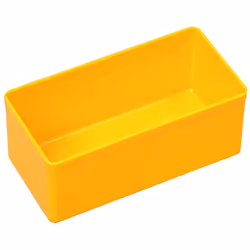Allit EuroPlus Insert 45/2, Armadietto portaoggetti, Giallo, Rettangolare, Polistirolo, Monocromatico, Universale