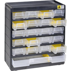 458090 Armadietto porta minuteria VarioPlus Basic 32 (l x a x p) 300 x 335 x 135 mm Nero, Giallo 1 pz. - Allit