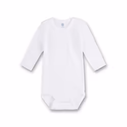 Sanetta 320700, Body, Unisex, Monocromatico, Bianco, Manica lunga, 80 cm