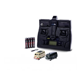 Carson VW T1 Poliz. +Maltes. Combo modellino radiocomandato (RC) Automobile della polizia Motore elettrico 1:87