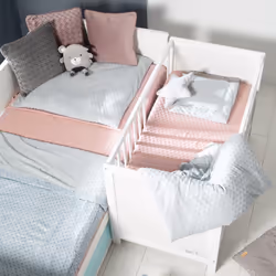 roba Beistellbett Universal 60x120cm Culla Legno compensato Bianco