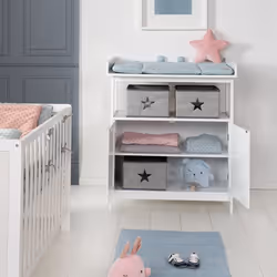 roba 'Hamburg' fasciatoio Pannello in fibra ad alta densità (HDF), Plastica, Legno Bianco - Vista aggiuntiva 5