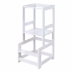 roba Lernturm poggiapiedi per bambini Interno MDF Bianco - Vista aggiuntiva 4