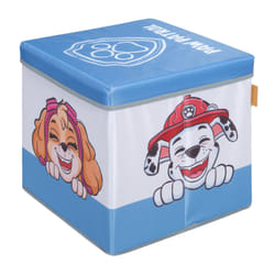roba 272910PW3 scatola di conservazione Poggiapiedi per bambini/ragazzi Quadrato Nylon, Poliestere Blu, Bianco