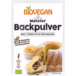 Biovegan 158051, Lievito in polvere ad azione singola, 17 g, Bianco, 3 pz