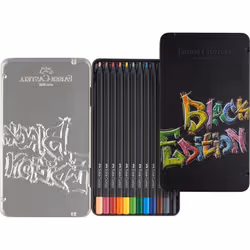 Faber-Castell 116413 pastello colorato Beige, Nero, Blu, Marrone, Verde, Grigio, Azzurro, Verde chiaro, Arancione, Rosa, Rosso, Giallo 12 pz - Vista aggiuntiva 3