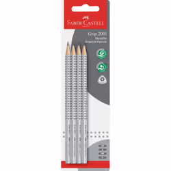 Faber-Castell 117198, Multi, Multicolore, Rotondo, Arte, Disegno grafico, Hobby, Ufficio, Scuola, Blister, 4 pz