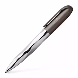 Faber-Castell n'ice, Fermaglio, Penna a sfera retrattile girevole, Ricaricabile, Nero, 1 pz, Extra grassetto