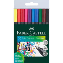 Faber-Castell Grip penna tecnica Multicolore 10 pz