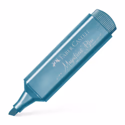 Faber-Castell Textliner 46, 1 pz, Blu metallizzato, Blu, Metallic magnificent blue, Rettangolo, Inchiostro a base di acqua