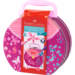Faber-Castell 155537, 33 pz, Magenta, Rosa, Rotondo, Inchiostro a base di acqua, Formazione delle abilità motorie, Formazione ...