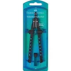 Faber-Castell 174340 compasso Nero, Blu 1 pz