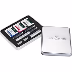Faber-Castell 201629 penna stilografica Sistema di riempimento della cartuccia Argento 1 pz - Vista aggiuntiva 6