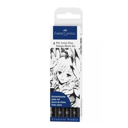 Faber-Castell 267121 Set di penne Nero 4 pz