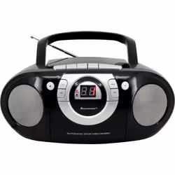 Soundmaster SCD5100SW impianto stereo portatile Analogico 1 W FM Nero Riproduzione MP3