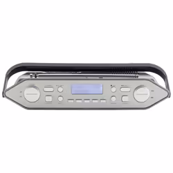 Soundmaster RCD1770AN impianto stereo portatile Analogico e digitale DAB+, FM, PLL Nero, Argento Riproduzione MP3