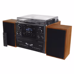 Soundmaster MCD5600BR, Nero, Legno, 2 console, 10 W, DAB+, FM, PLL, UKW, 3,5 mm, AC