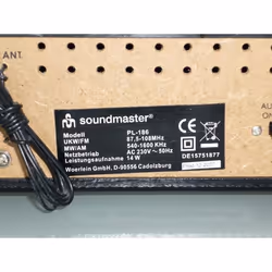 Soundmaster PL 186 Alluminio, Trasparente