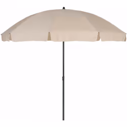 Descrizione greemotion Ombrellone Ø 200 cm ombrello tondo parasole spiaggia giardino esterno, beige-grigio antracite greemoti ...