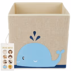 Bieco 04010459, Scatola porta giocattoli, Blu, Sabbia, Libera installazione, Bambino/Bambina, Immagine, Disegno con animali